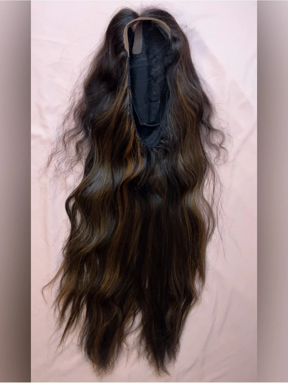 26” Highlight Body Wave Wig - Human Hair Blend